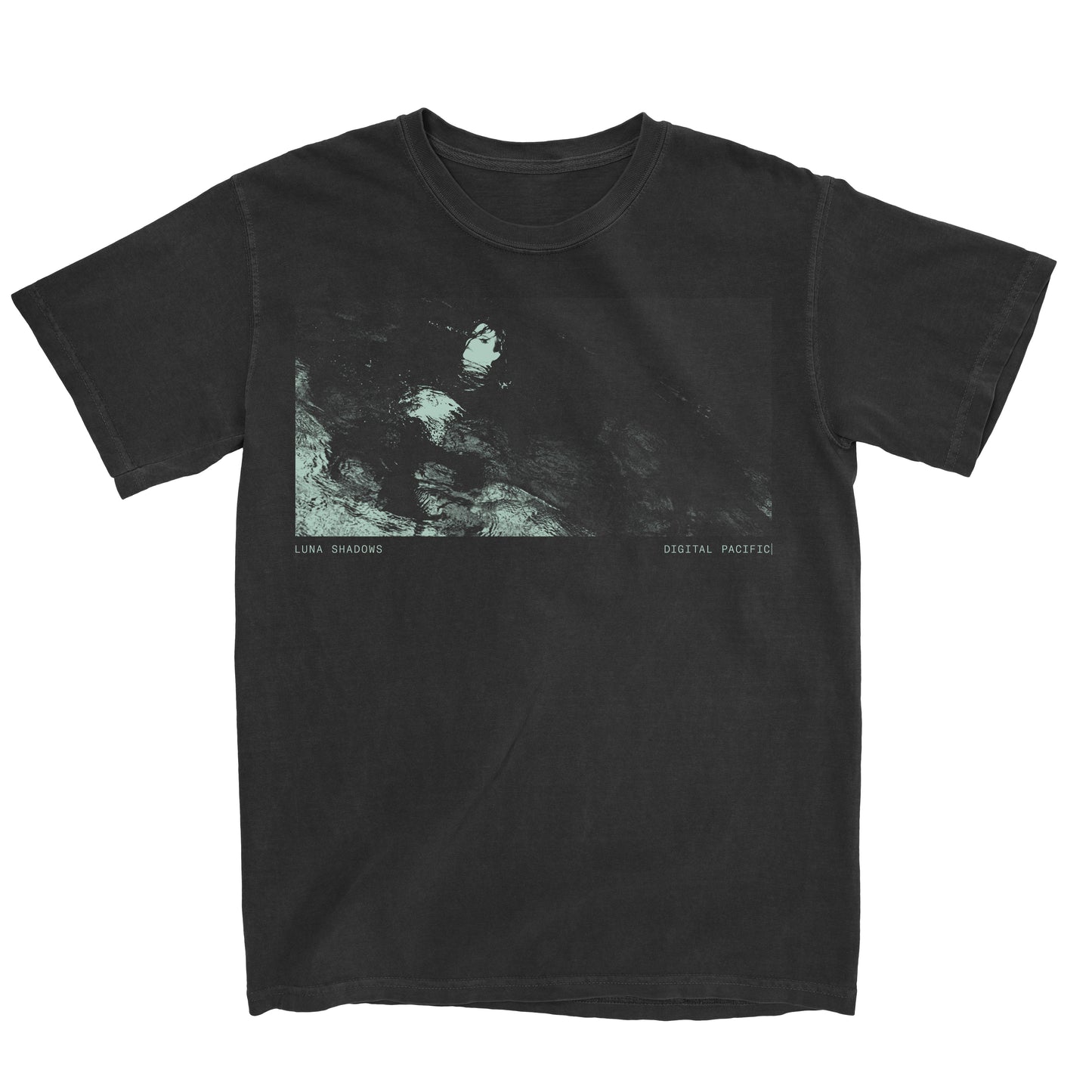 Digital Pacific Faded Black T-Shirt